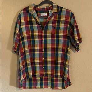 Yves Saint Laurent Multicolor Plaid Shirt